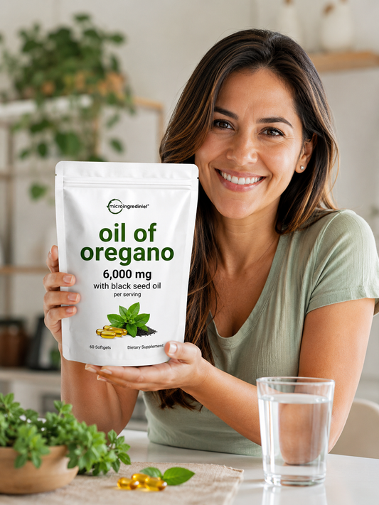 🌿Oil of Oregano/ Aceite de Oregano 6000 mg | Cápsulas Blandas de Alta Potencia | Apoyo Inmunológico y Digestivo