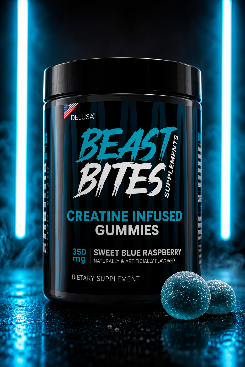 ⚡BEAST BITES – Gomitas de Creatina para Más Energía, Fuerza y Recuperación