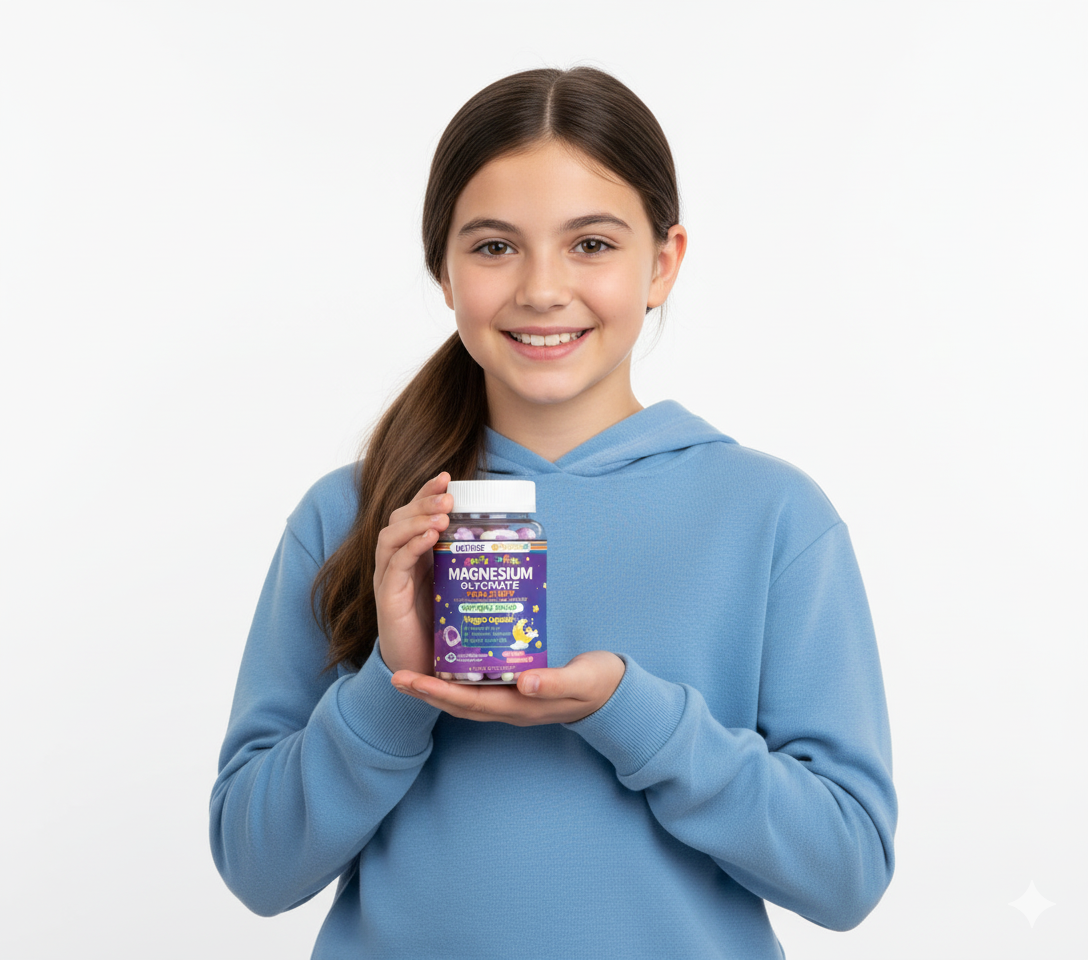 Magnesio KIDS : El Soporte para Crecimiento Saludable, Huesos Fuertes y Calma Mental